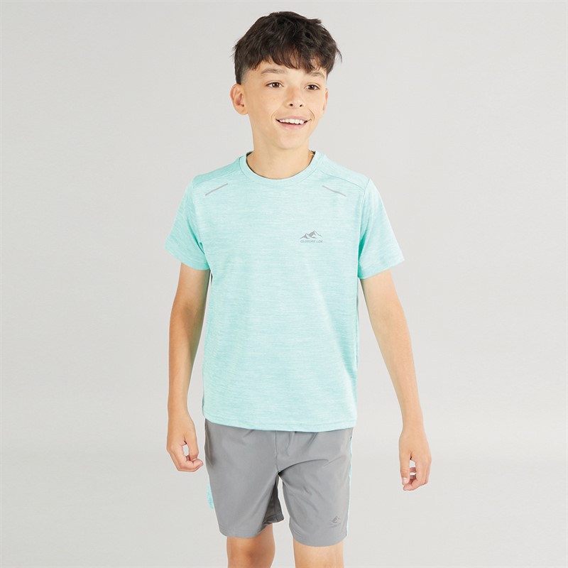 Closure London Boys Space Dye Training Co-Ord Set Aqua/Mid Grey