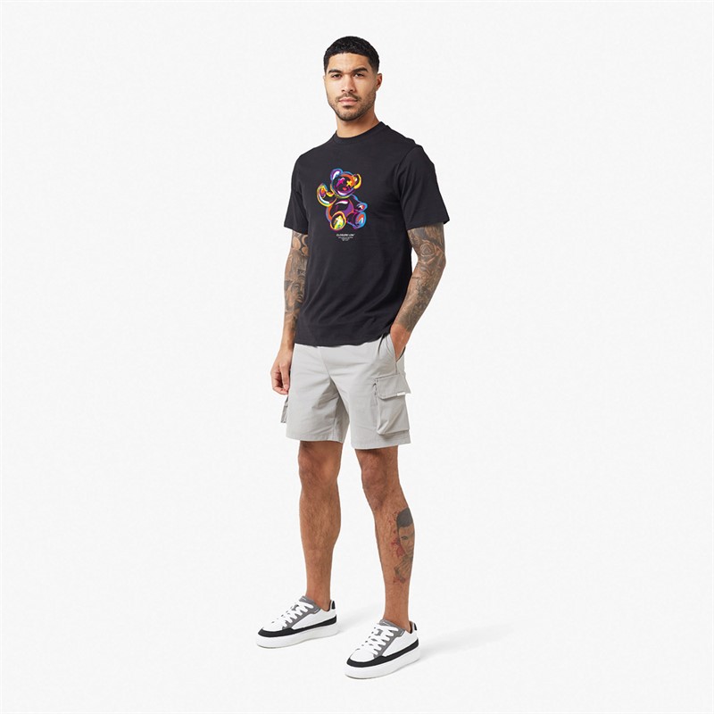 Closure London Mens Pop Art Teddy T-Shirt Black