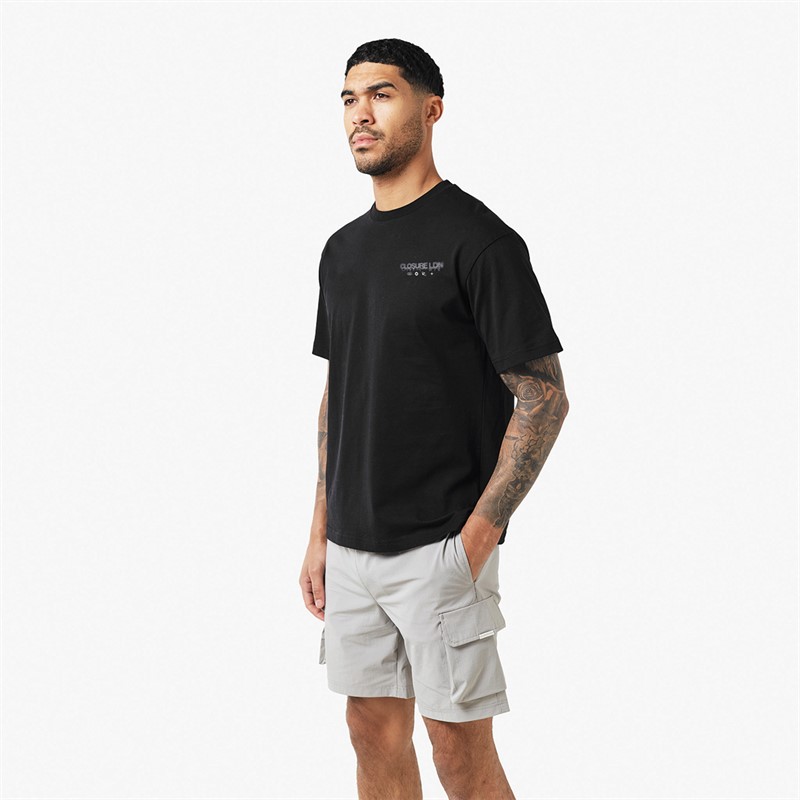 Closure London Mens Blurred City T-Shirt Black