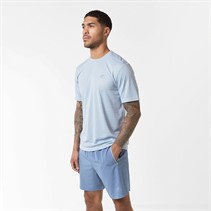 Closure London Mens T-Shirt And Shorts Set Dusty Blue/Blue