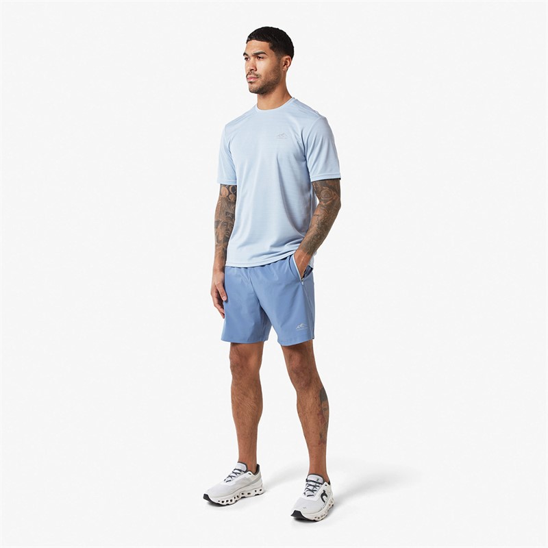 Closure London Mens T-Shirt And Shorts Set Dusty Blue/Blue