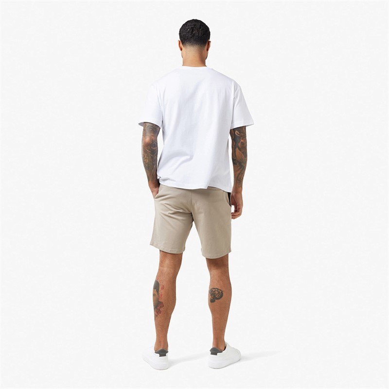 Closure London Mens Relaxed Chino Shorts Stone