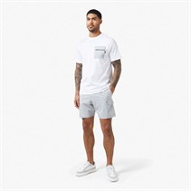 Closure London Mens Contrast Nylon Pocket Twinset White/Grey