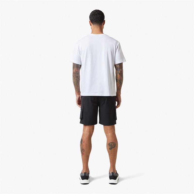 Closure London Mens Tech Stretch Poly Utility Shorts Black