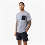 Closure London Mens Contrast Nylon Pocket Twinset Grey/Black