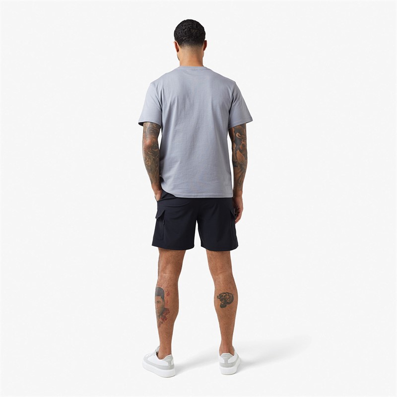 Closure London Mens Contrast Nylon Pocket Twinset Grey/Black