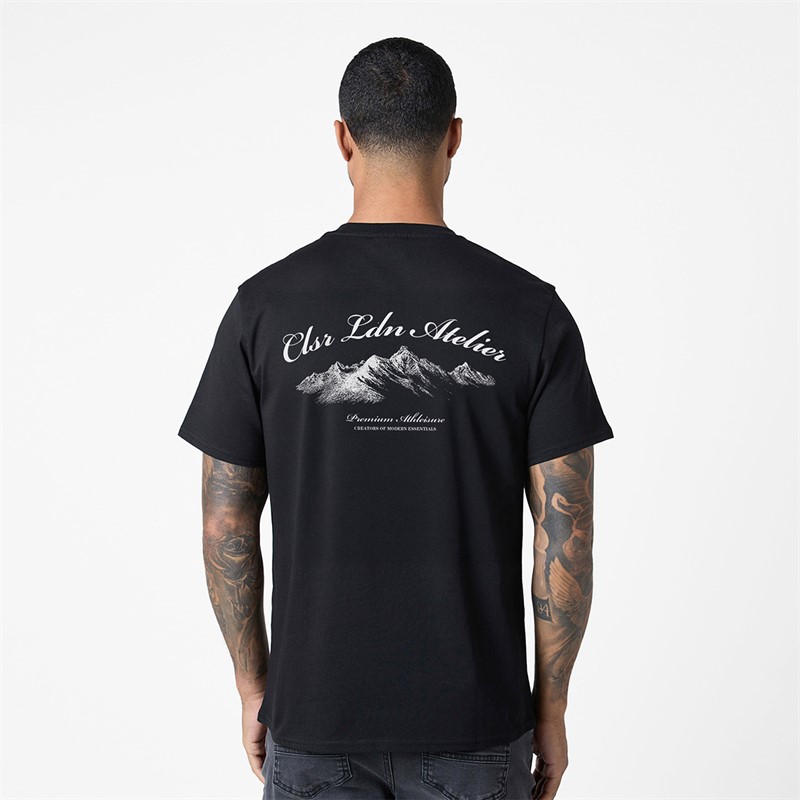 Closure London Mens Mountain Atelier T-Shirt Black