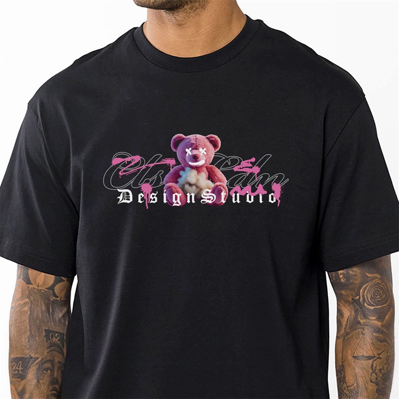 Closure London Mens Design Studio Teddy T-Shirt Black