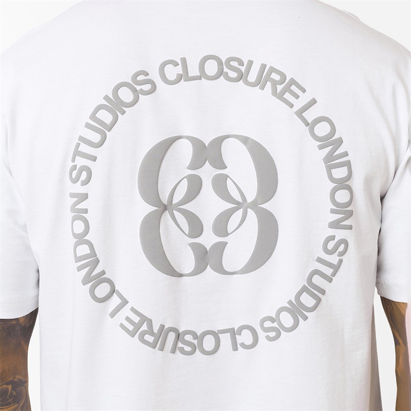 Closure London Mens Emblem T-Shirt White