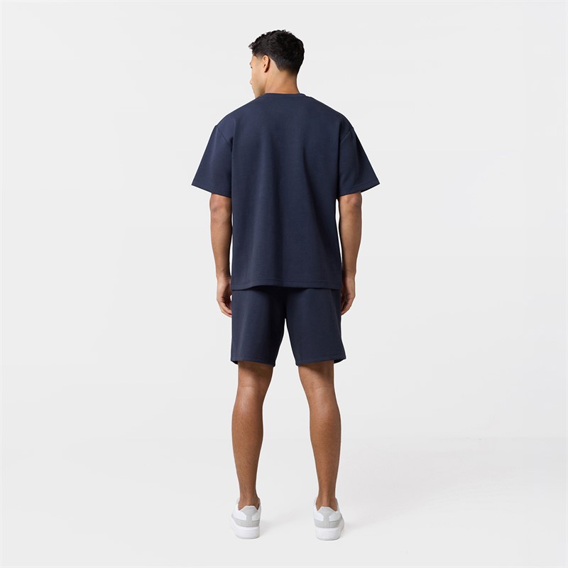 Closure London Mens Relaxed Scuba T-Shirt Navy