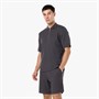 Closure London Mens Waffle Polo Shirt And Shorts Set Charcoal