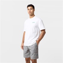 Closure London Mens Studio T-Shirt And Pocket Shorts Set White/Grey