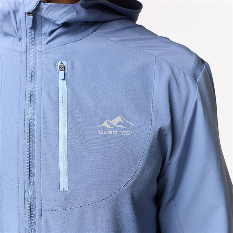 Closure London Mens Contrast Zip Tri Set Washed Blue/Navy