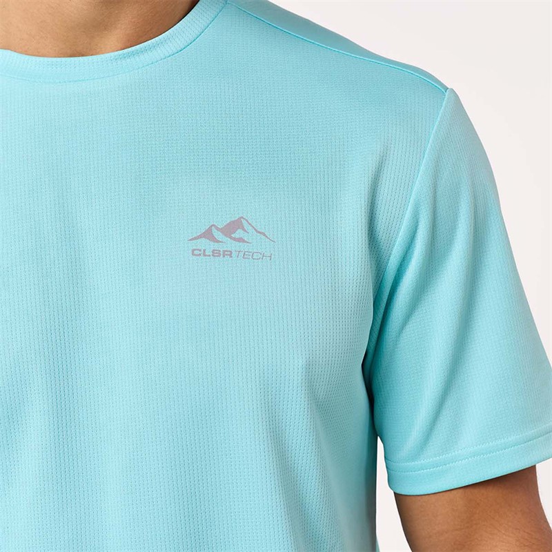 Closure London Mens Core Tech T-Shirt Aqua