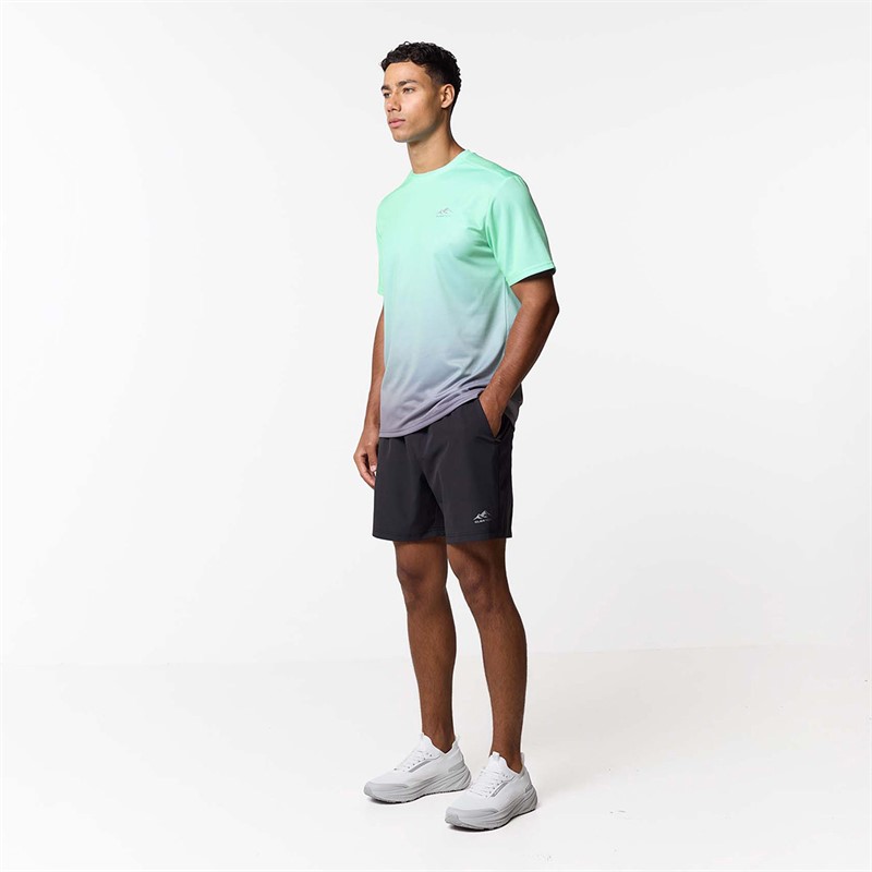 Closure London Mens Ombre Poly T-Shirt Mint/Ice Grey