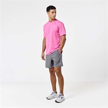 Closure London Mens T-Shirt And Shorts Set Pink/Charcoal