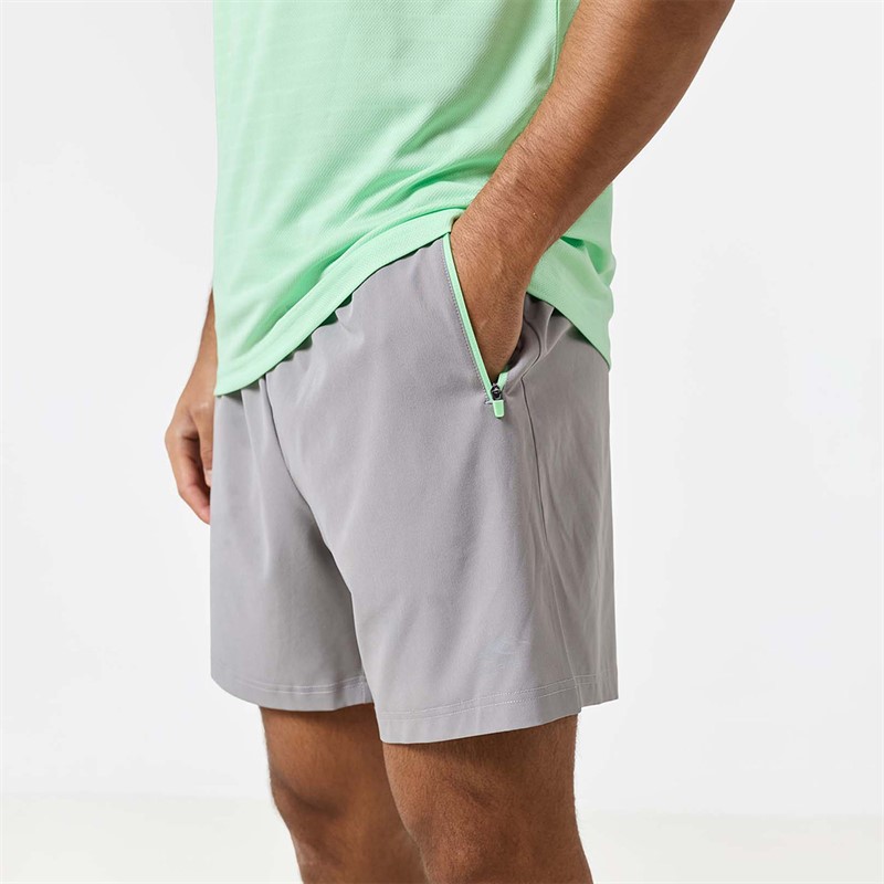 Closure London Mens T-Shirt And Shorts Set Neon Neon Mint/Mid Grey