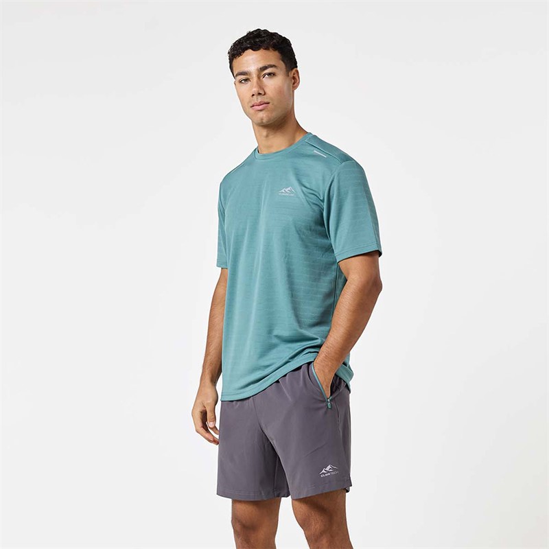 Closure London Mens T-Shirt And Shorts Set Teal/Graphite