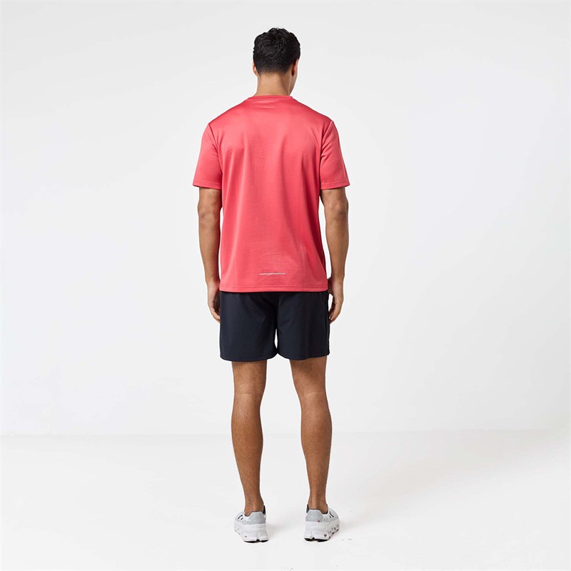 Closure London Mens Core Tech T-Shirt Coral Red