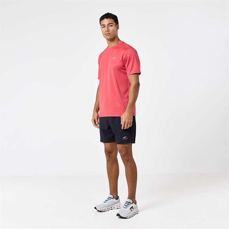 Closure London Mens Core Tech T-Shirt Coral Red