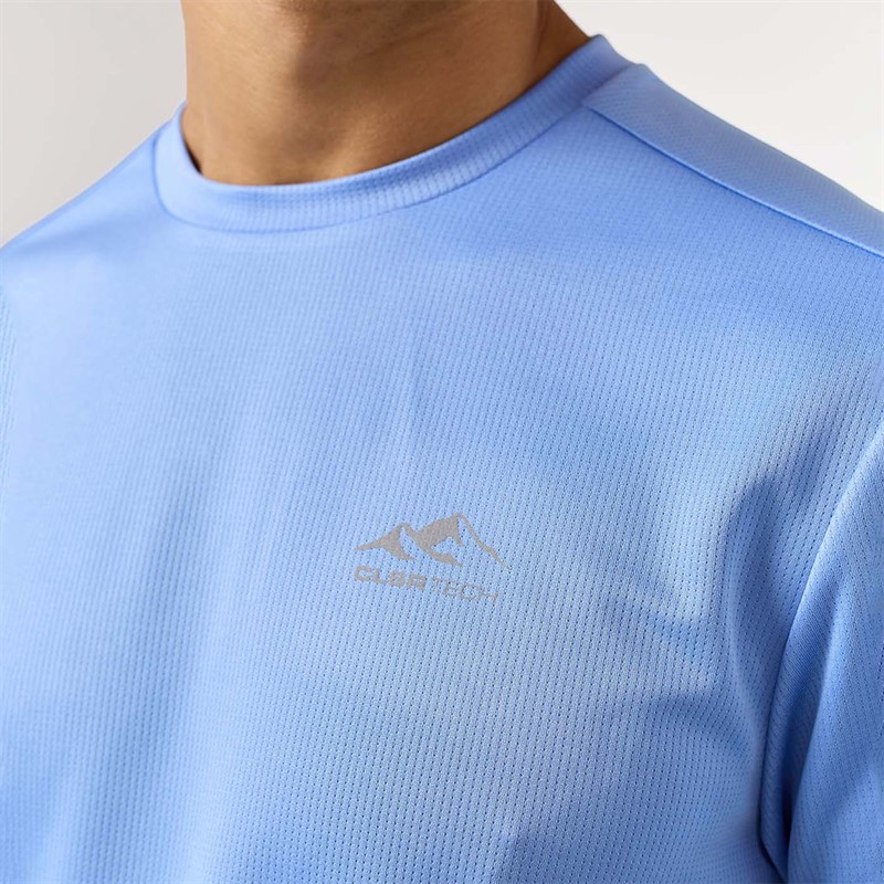 Closure London Mens Core Tech T-Shirt Cornflower Blue