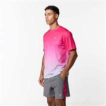 Closure London Mens Gradient Print Twinset Pink/Charcoal