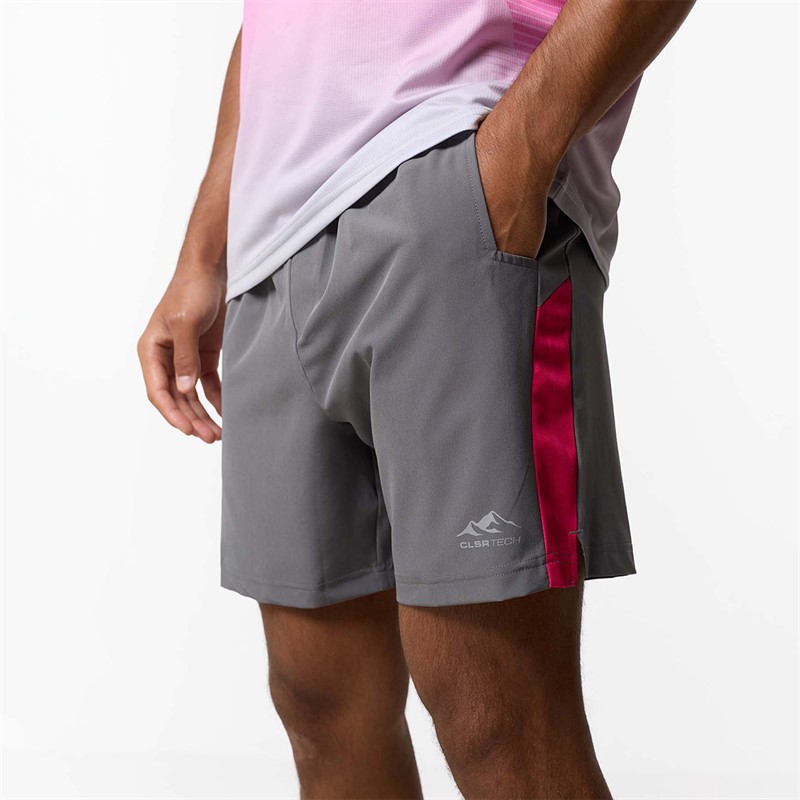 Closure London Mens Gradient Print Twinset Pink/Charcoal