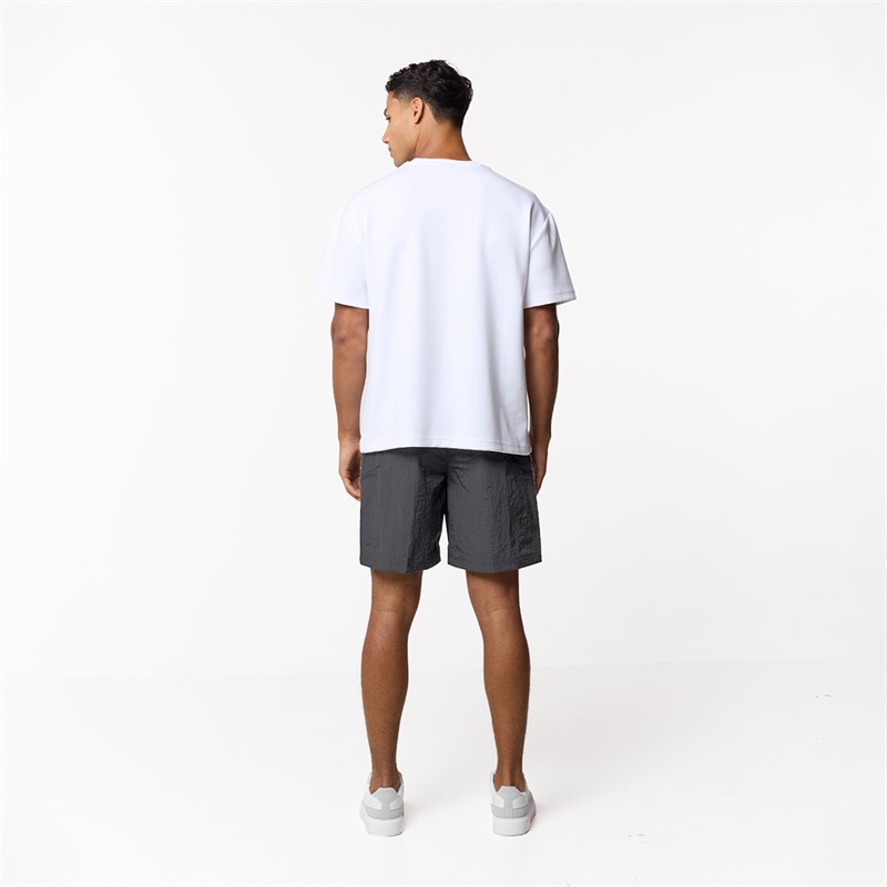 Closure London Mens Zip Tech Pocket Shorts Charcoal
