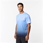 Closure London Mens Ombre Poly T-Shirt /Charcoal Blue