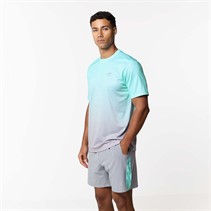 Closure London Mens Gradient Print Twinset Aqua/Ice