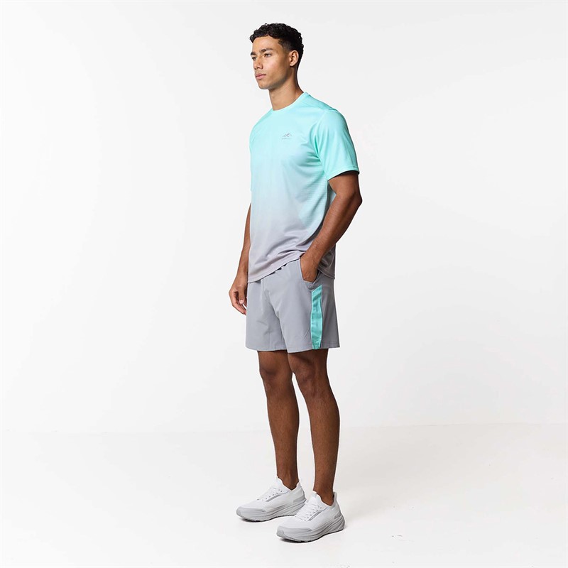 Closure London Mens Gradient Print Twinset Aqua/Ice