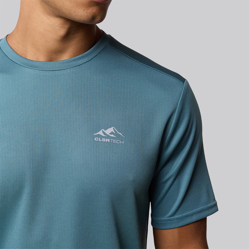 Closure London Mens Contrast Zip Tri Set Teal