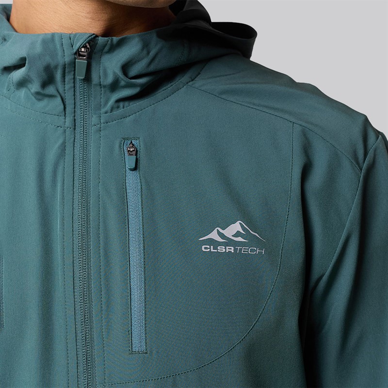 Closure London Mens Contrast Zip Tri Set Teal