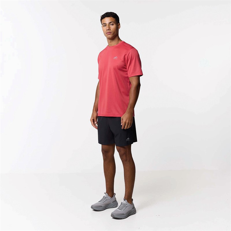 Closure London Mens Contrast Zip Tri Set Black/Corel Red