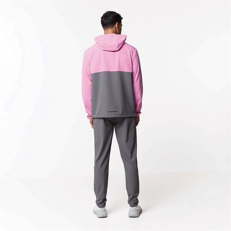 Closure London Mens Tech Tracksuit Charcoal/Pink