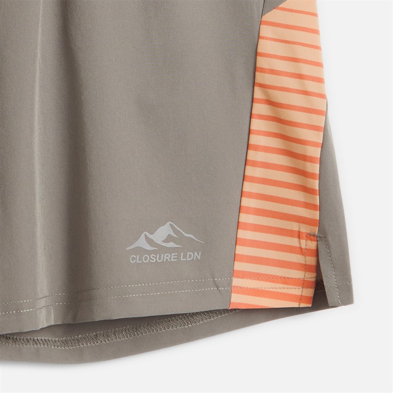 Closure London Boys Gradient Print Set Coral/Mid Grey