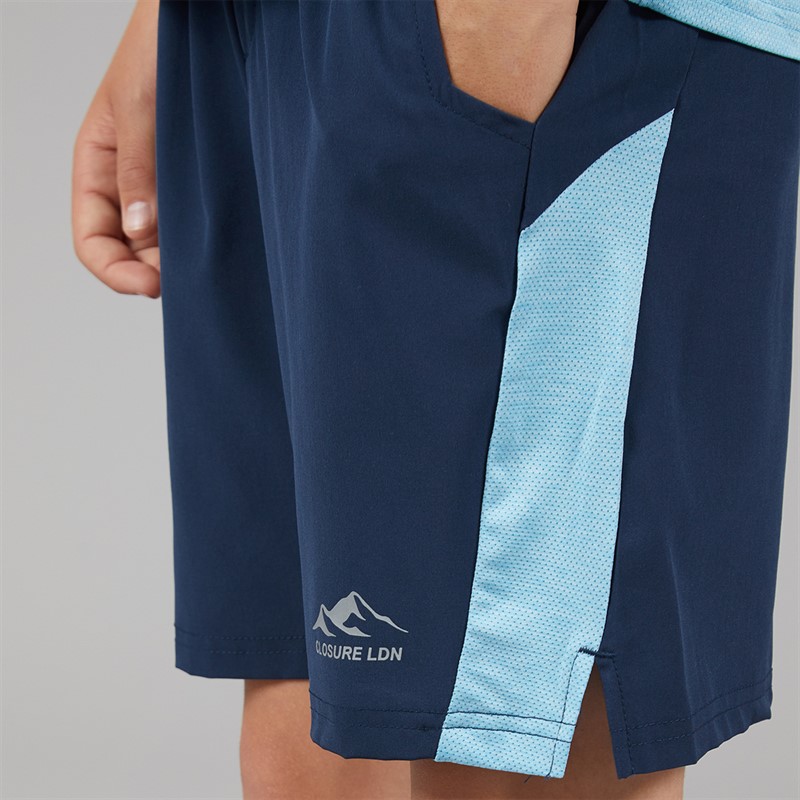 Closure London Boys Space Dye Training Co-Ord Set Sky Blue/Navy