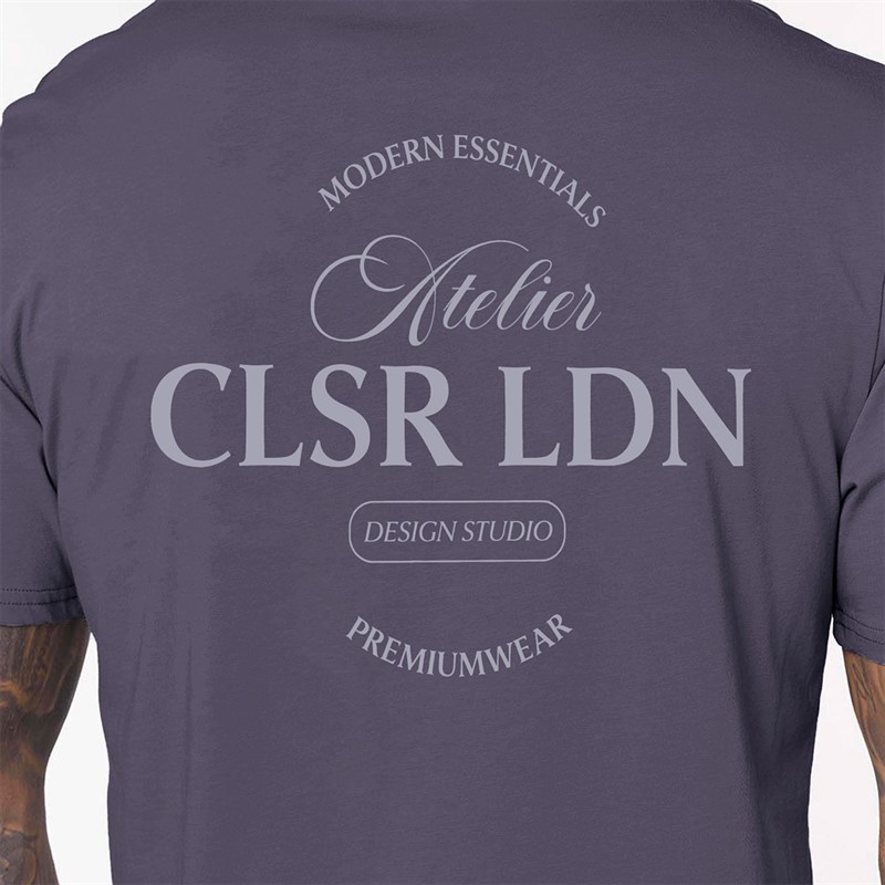 Closure London Mens Atelier Essentials T-Shirt Charcoal