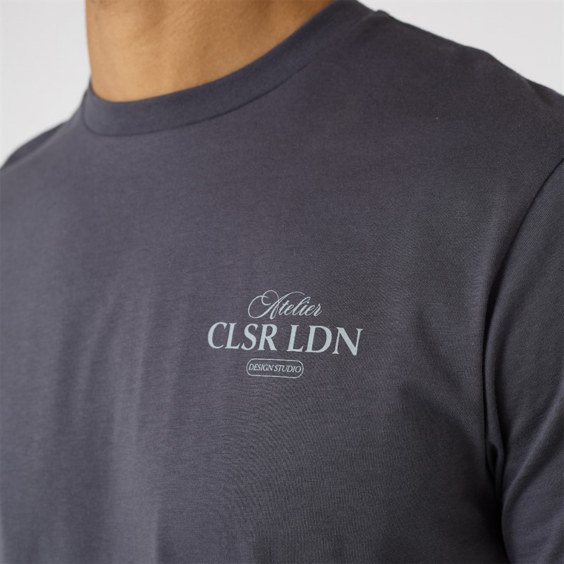 Closure London Mens Atelier Essentials T-Shirt Charcoal