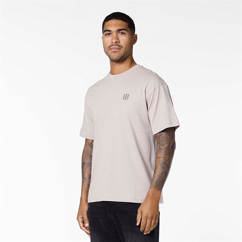 Closure London Mens Emblem T-Shirt Stone