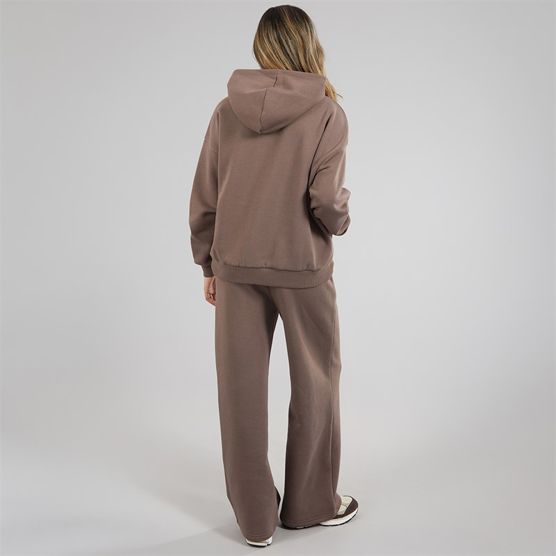 Closure London Womens Core Open Hem Tracksuit Mocha
