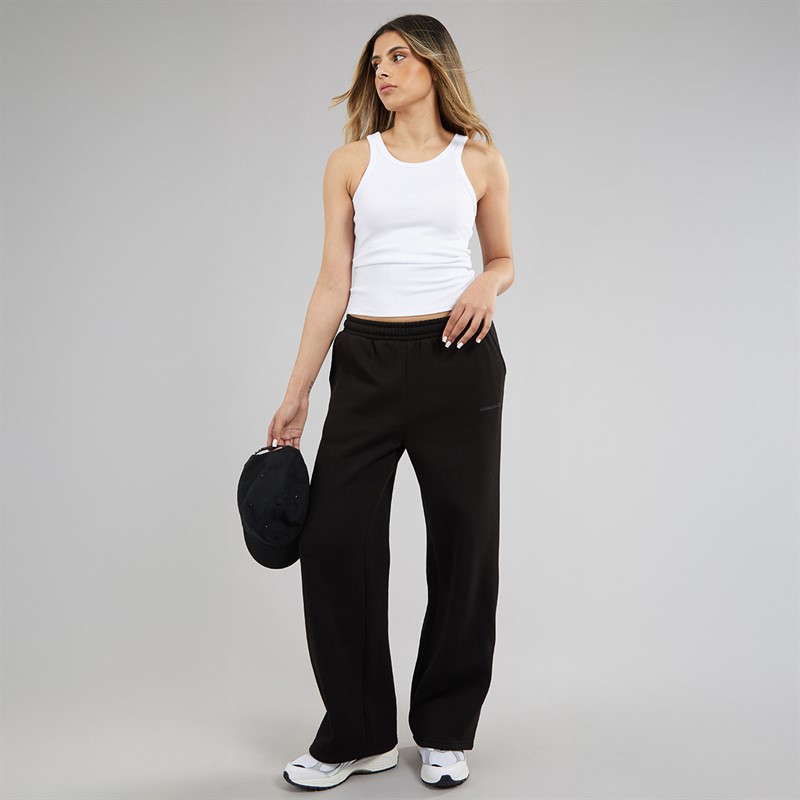 Closure London Womens Core Open Hem Joggers Black
