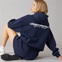 Closure London Womens Hoodie And Shorts Co-Ord Set Navy