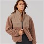 Closure London Womens Borg Tech Jacket Mocha