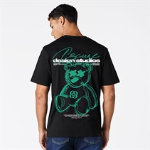 Closure London Mens Closure Blur Graffiti T-Shirt Black