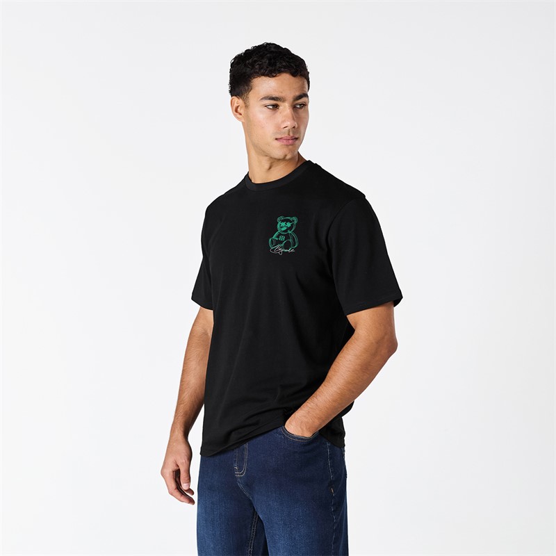 Closure London Mens Closure Blur Graffiti T-Shirt Black