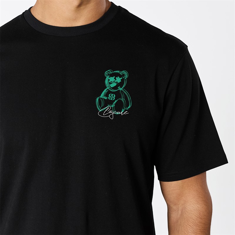 Closure London Mens Closure Blur Graffiti T-Shirt Black