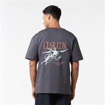 Closure London Mens Relaxed Fallen Angel T-Shirt Charcoal