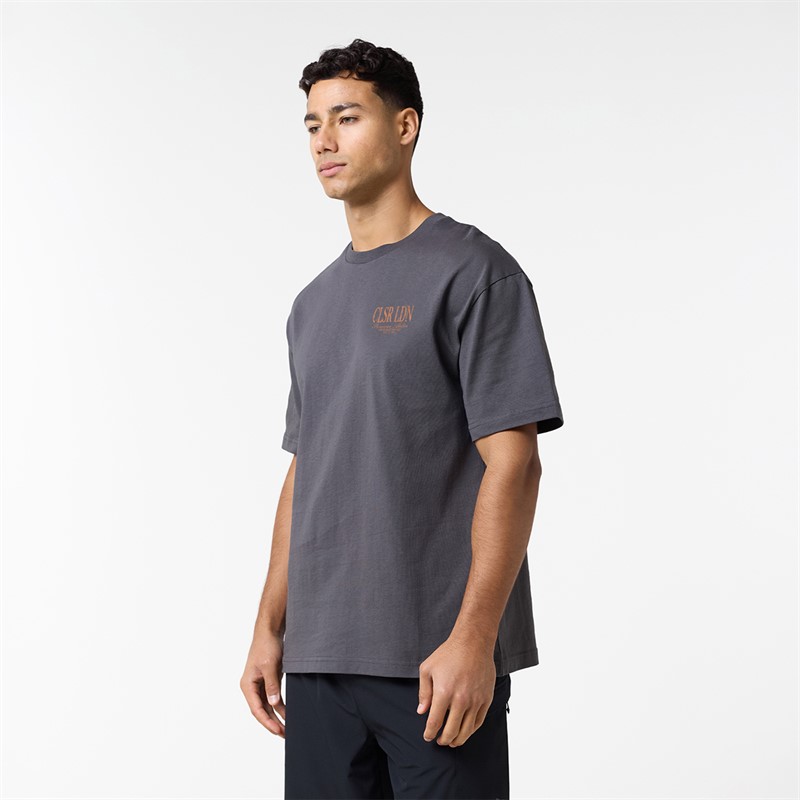 Closure London Mens Relaxed Fallen Angel T-Shirt Charcoal