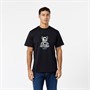 Closure London Mens Closure Relaxed Chrome Teddy T-Shirt Black